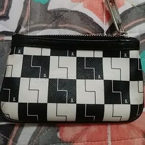 L.A.M.B. Checkered key pouch